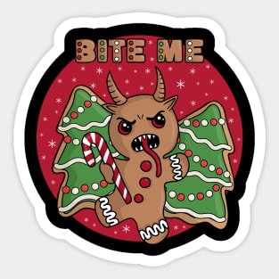 Gingerbread Krampus Sticker